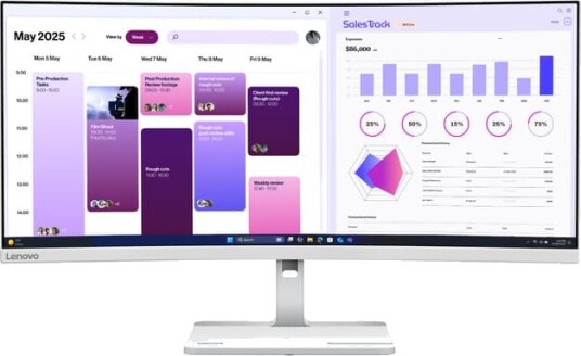 Lenovo L34W-4C 34" WQHD VA 120Hz 1ms buet skjerm 68F0GAC3EU Lenovo L34W-4C 34" WQHD VA 120Hz 1ms buet skjerm 68F0GAC3EU