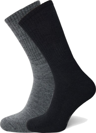 Alpacasocks&Co Merino Casual 2 Pack   Grey   45 48