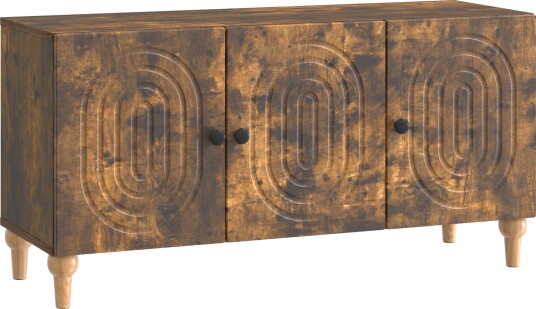  TV skap Røkt Eik 99 x 34,5 x 50 cm Konstruert tre