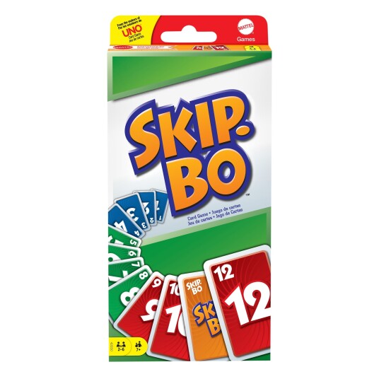 Skip-Bo Kortspill fra Mattel - Klassiskt Tallspill for 2-6 Spillere Skip-Bo Kortspill fra Mattel - Klassiskt Tallspill for 2-6 Spillere