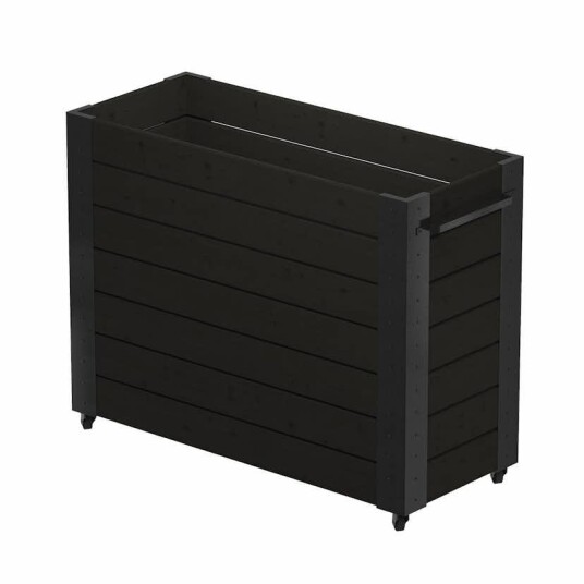 Blomsterkasse PLUS Cubic med Hjul 50 x 120 x 95