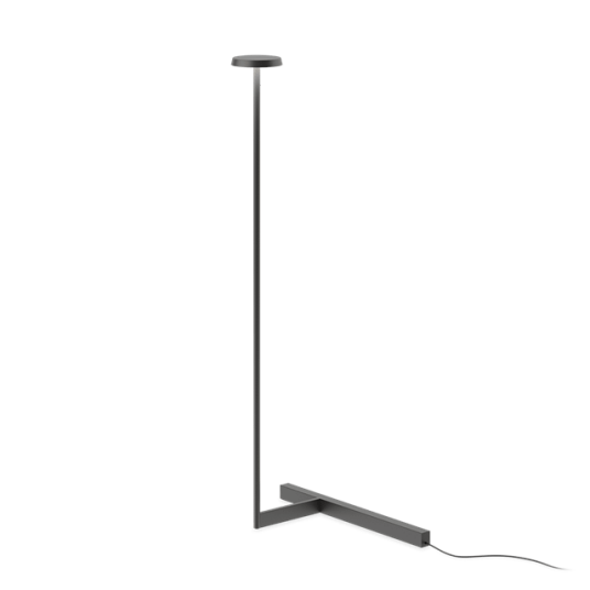 Vibia Flat Gulvlampe 5955 Push Svart