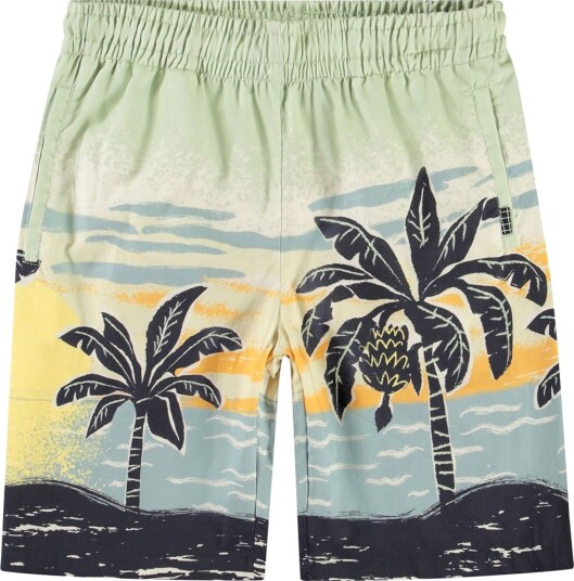 Molo Shorts   Adi   Beach Banana   Molo   10 år 140   Shorts Blå Grønn Gul