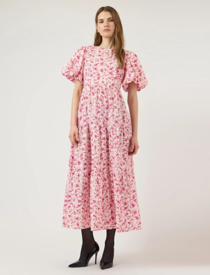 YAS Yascolea Ss Ankle Dress S. Noos Pink 42 YAS Yascolea Ss Ankle Dress S. Noos Pink 42