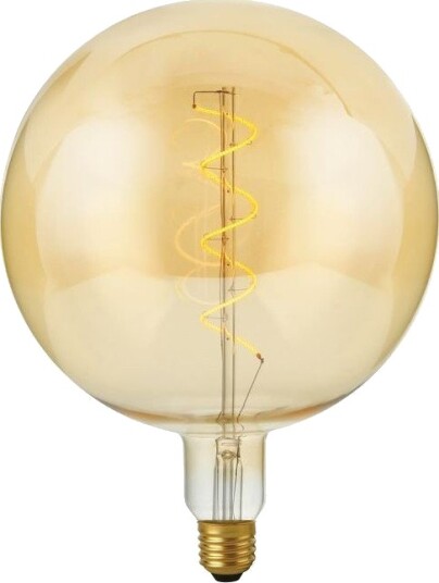 Spl E27 4W XXL Flex G200 filamentpære   250lm 2000K dimbar gullfarget glass   Dimbar : Dimbar Kulør : Ekstra varm