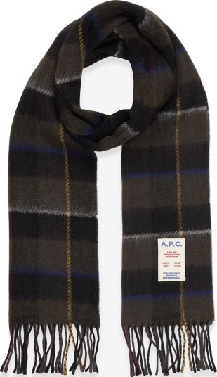 A.P.C. Echarpe Leon - R/KAKI - One Size