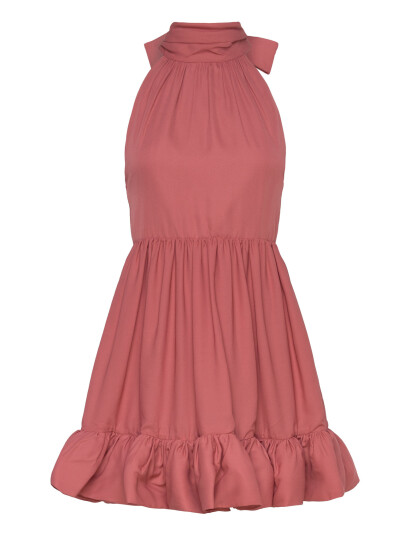 Fern Halterneck Ruffled Mini Dress Fern Halterneck Ruffled Mini Dress