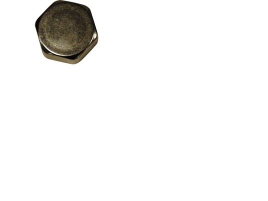 Forkromet Messing Slutmuffe 1/2" Med Indvendig Gevind