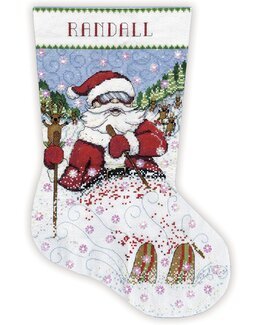 Design Works Crafts Broderipakke Julestrømpe Kul Nisse
