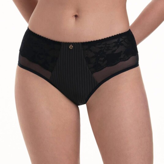 Rosa Faia Truser Sita High Waist Briefs Plus Svart 46 Dame