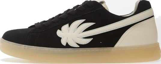 Palm Angels Palm Tennis Suede Sneakers Black Ivory EUR 45