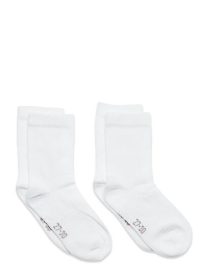 Minymo Ankle Sock (2-Pack) White 27-30 Minymo Ankle Sock (2-Pack) White 27-30