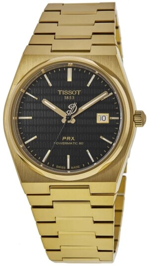 Tissot Herreklokke T137.407.33.051.00 Prx Sort/Gulltonet stål Ø40 mm