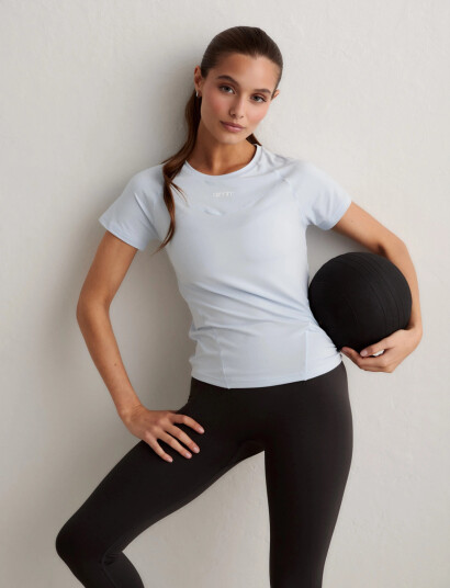 aim´n Soft Basic Short Sleeve   Blue   L