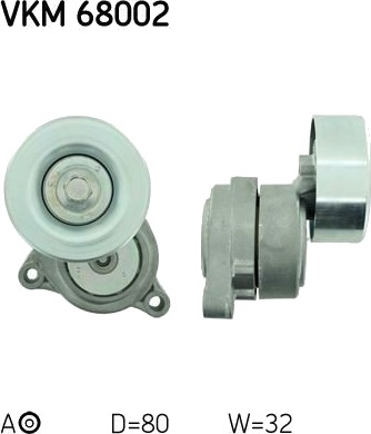Strammehjul, kilerem SKF VKM 68002