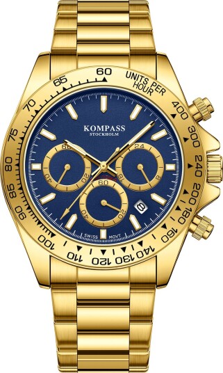 Kompass ChronoRace Gold Blue