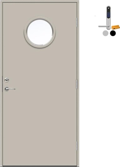 Ytterdør Swedoor Advance-Line Nordic Molde med Yale Doorman Classic Home