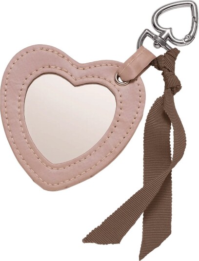 Maanesten Heart Mirror Keychain Blush - BLUSH - One Size