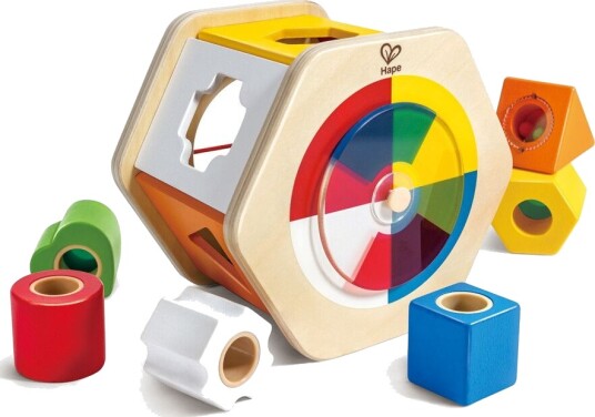 Hape Color Matching And Shape Sorting Box 87-0516 Hape Color Matching And Shape Sorting Box 87-0516