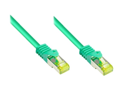 Rj45 Patchkabel Med Cat.7 Råkabel Og Låseskobeskyttelse Rns® S/Ftp Pimf Halogenfri 600Mhz Ofc Grønn 30M Good Connections® 8070R 300G 8070R 300G
