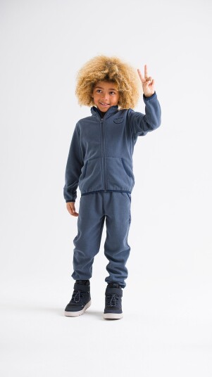 Viking Playtime Fleecejakke Denim/Marineblå 116