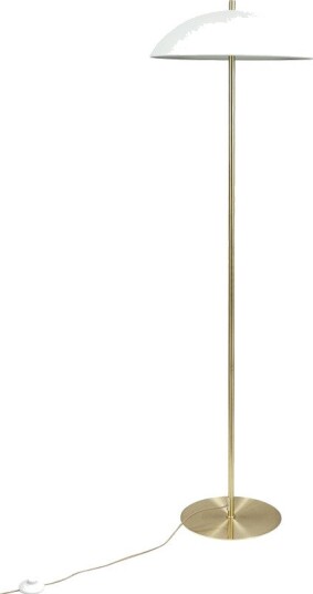 Dyberg Larsen Globus Gulvlampe Beige/ Messing Beige ONE SIZE Dyberg Larsen Globus Gulvlampe Beige/ Messing Beige ONE SIZE