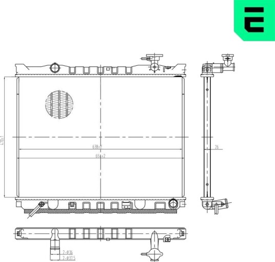 ERA 673367 Radiator motorkjøling