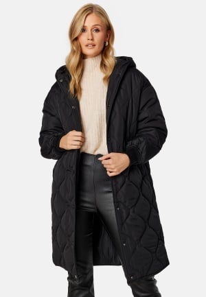 VILA Thora L/S Quilted Jacket Black 34