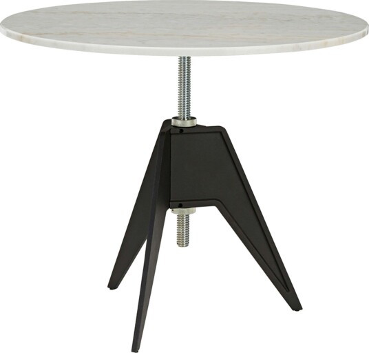 Screw kafébord Ø90 cm, Hvit