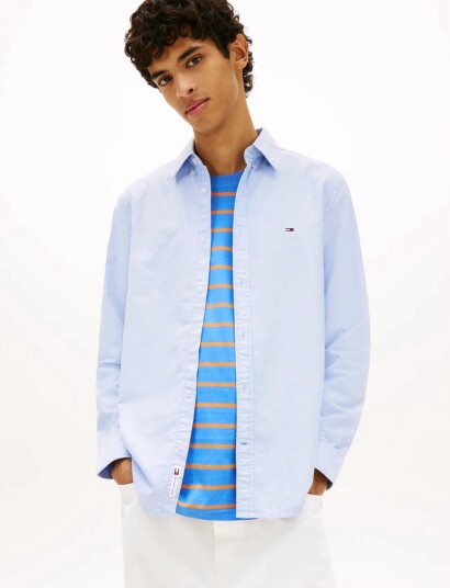 Tommy Jeans Tjm Reg Oxford Shirt Ext   Blue   XXL