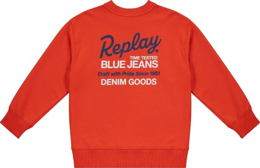 Replay Over   Fleece Jumper   Orange   6 A