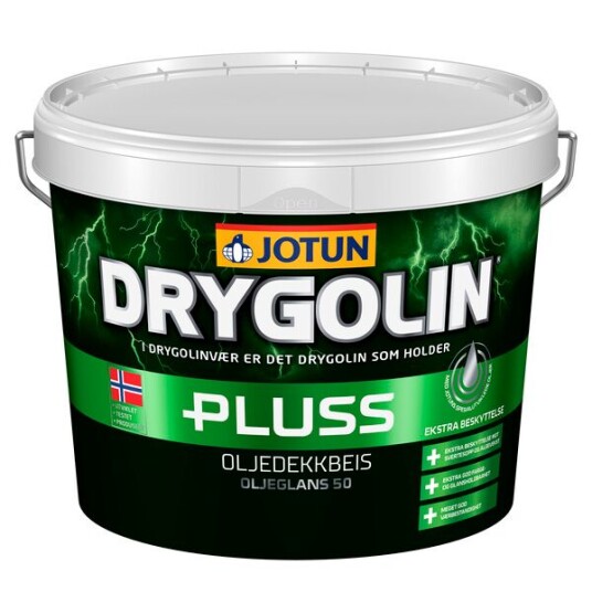 Drygolin Jotun Oljedekkbeis Pluss Hvit 3l