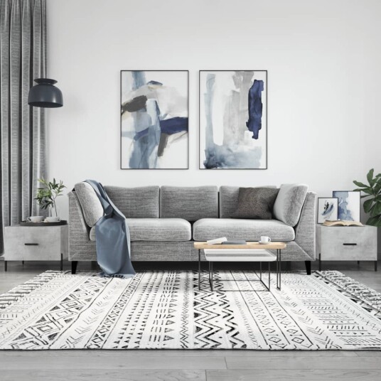 Salongbord 2 stk betonggrå 50x50x40 cm konstruert tre 8720845428822 Salongbord 2 stk betonggrå 50x50x40 cm konstruert tre 8720845428822