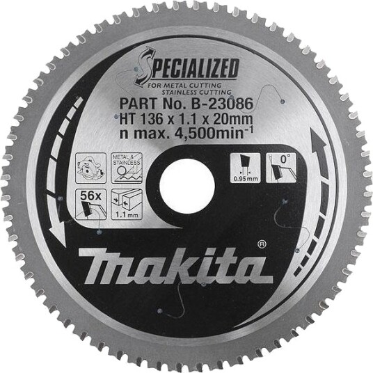 Skjæreskive For Rustfritt Stål 136 Mm