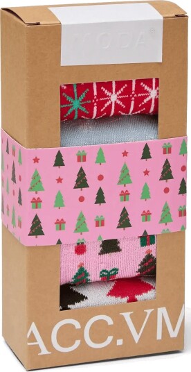 Vero Moda Vmelf Socks Giftbox Xmas   CHINESE RED   One Size