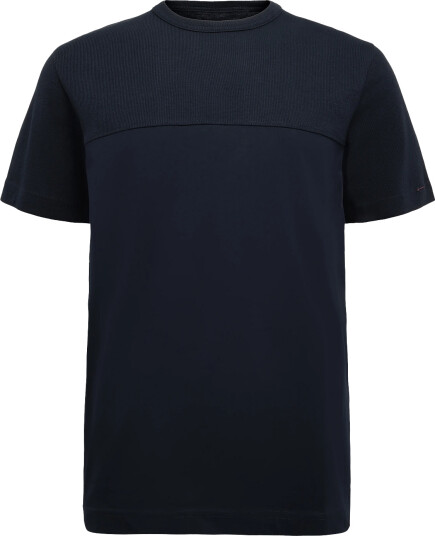 Tom Tailor Structured Cutline T Shirt Navy M