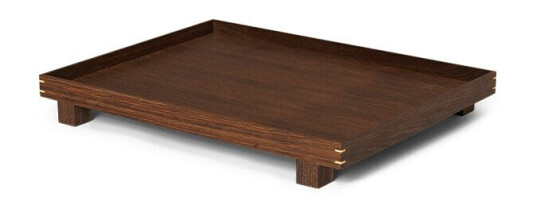 Ferm Living Bon Wooden Tray Large Smoked Oak Ferm Living Bon Wooden Tray Large Smoked Oak