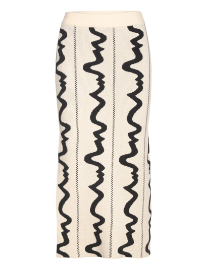 Object Objray Sli Long Skirt E Div - Cream - XS