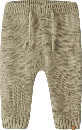 Lil"Atelier Nbngalto Fom Knit Pant Lil Khaki green 80