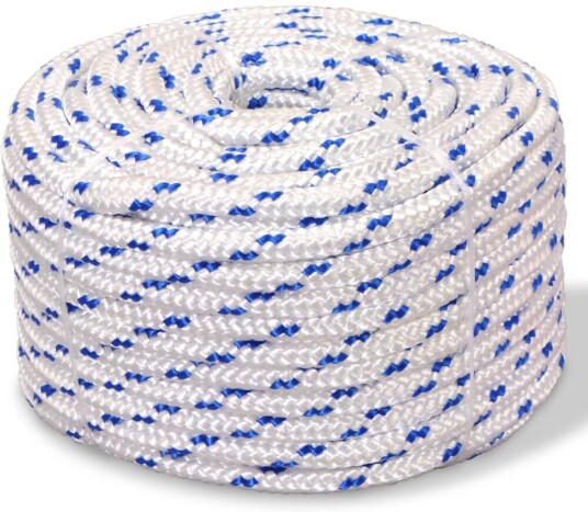 Båttau polypropylen 6 mm 100 m hvit