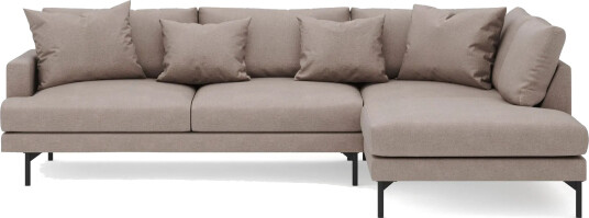 Menard 4 seters Høyrevendt Dyp L formet Sjeselongsofa i Stoff Brun Menard 4 seters Høyrevendt Dyp L formet Sjeselongsofa i Stoff Brun