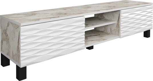 Rinorea Tv-benk 150x40,3 cm - Hvit
