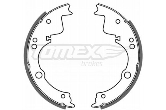 Bremsesko sett TOMEX Brakes TX 21 40 Bremsesko sett TOMEX Brakes TX 21 40