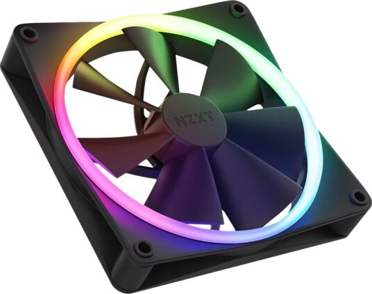 NZXT F140 RGB 140mm Kabinettvifter med LED Belysning - 2-pack Matt Svart