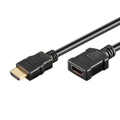 Digitus HDMI Forlengelseskabel 3m med Ethernet og Trippel Beskyttelse Svart