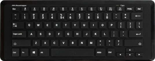 Mousetrapper Type Mini Kablet USB QWERTY Tastatur Nordisk Sort