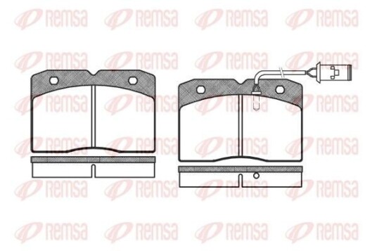 Bremseklosser REMSA 0211.22 Bremseklosser REMSA 0211.22