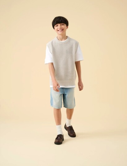 ONLY & SONS Osjfade Lb Tint 6963 Tai Dnm Shorts Noos Blue 164