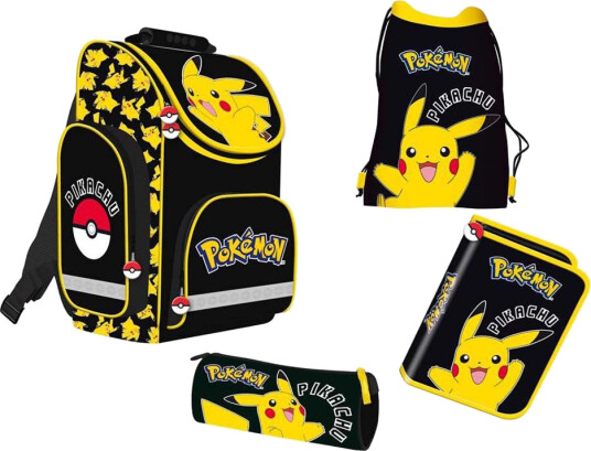 Pokémon Skolesekk Med 4 Deler School Bag Set 723732