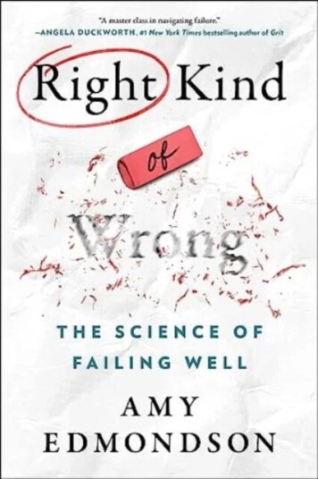 Right Kind Of Wrong Av Amy C. Edmondson